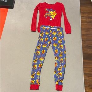 Place Colorful Food Fight Pajama Set